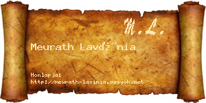 Meurath Lavínia névjegykártya